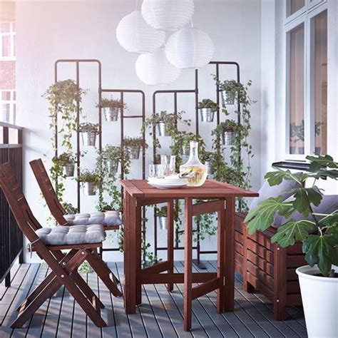 Muebles de terraza para espacios pequeños by Ikea   Decomanitas ...