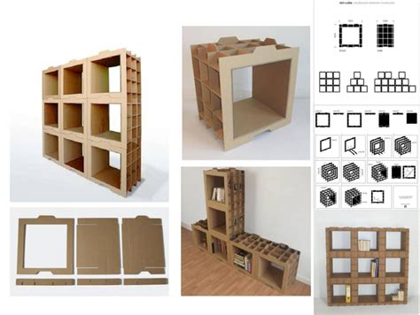 Muebles modulares de cartón que puedes construir tú mismo ...