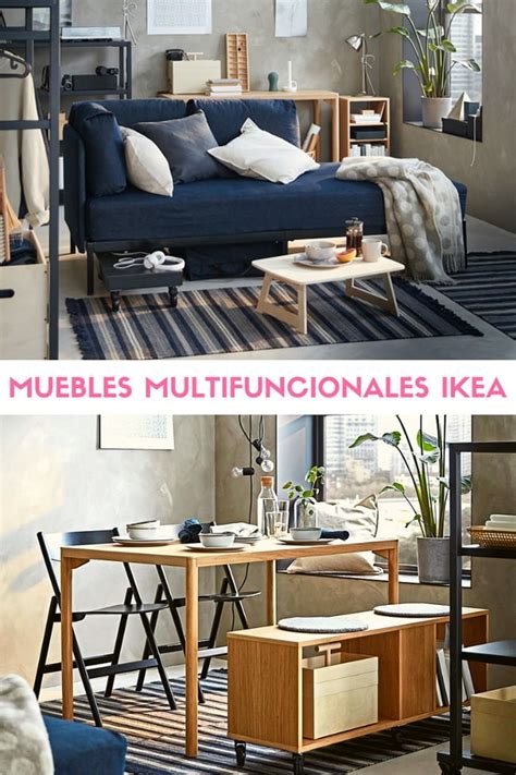 Muebles multifuncionales IKEA. Muebles para casas pequeñas.