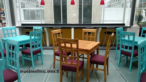 Muebles para restaurantes, mesas y sillas rusticas para ...