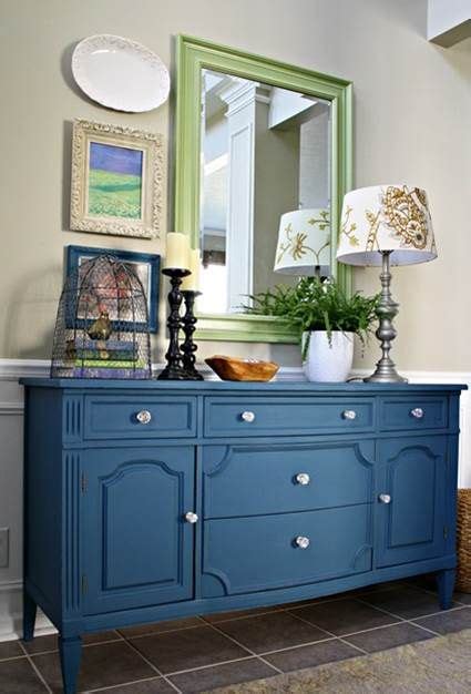 Muebles pintados con colores | Muebles pintados de azul ...