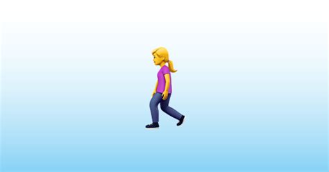 Mujer caminando Emoji