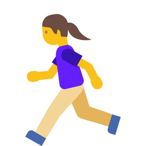 Mujer Corriendo Emoji