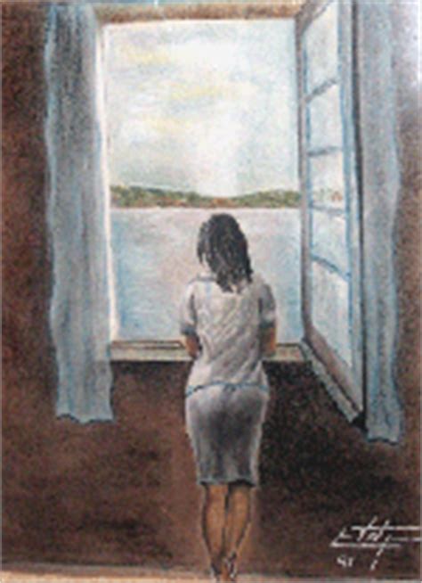 mujer mirando por la ventana.  Dali  | Pedrocanovas Weblog