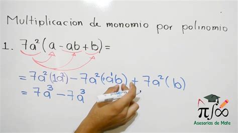 Multiplicación de monomio por polinomio | Ejemplo 1 | HD ...