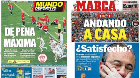 Mundial 2018: La prensa deportiva se acuerda de Florentino Pérez tras ...