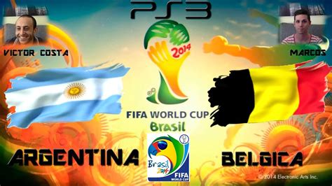 Mundial Brasil 2014   ARGENTINA VS BELGICA   PS3   COPA ...