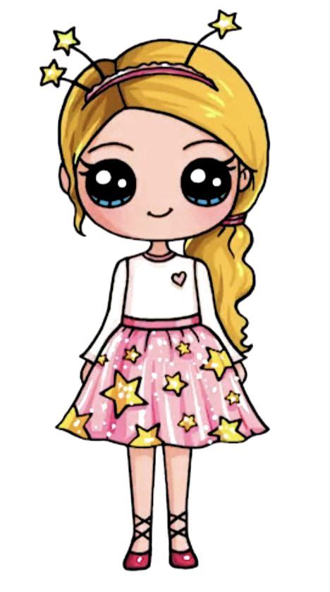 muñeca linda!! en 2020 | Dibujos kawaii 365, Dibujos ...