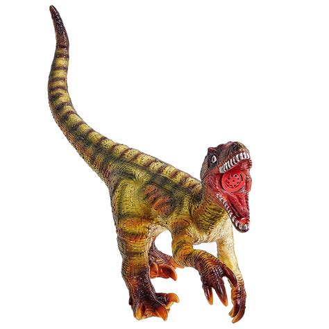 Muñeco Dinosaurio Soft 50 Cm Velociraptor Marron Premium | Shopee Argentina