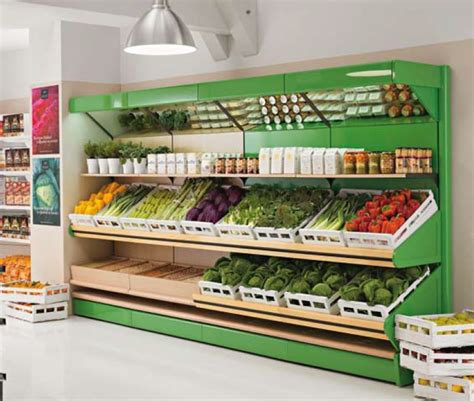 Mural expositor de frutas y verduras | Diseño pizzería, Muebles para ...