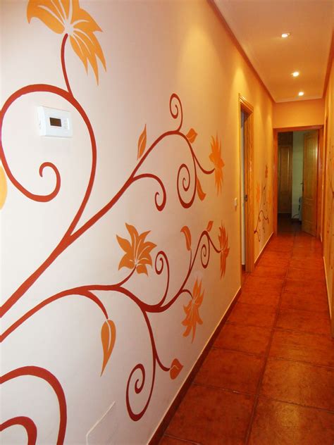 mural pintado para pasillo oficina casa | Pared Murales y ...