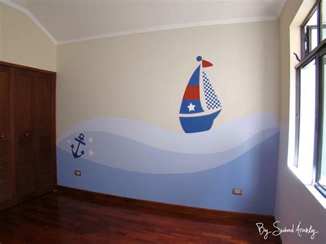 Murales en Dormitorios: Cuarto niño Barcos