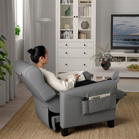 MUREN Sillón relax reclinable, Remmarn gris claro   IKEA