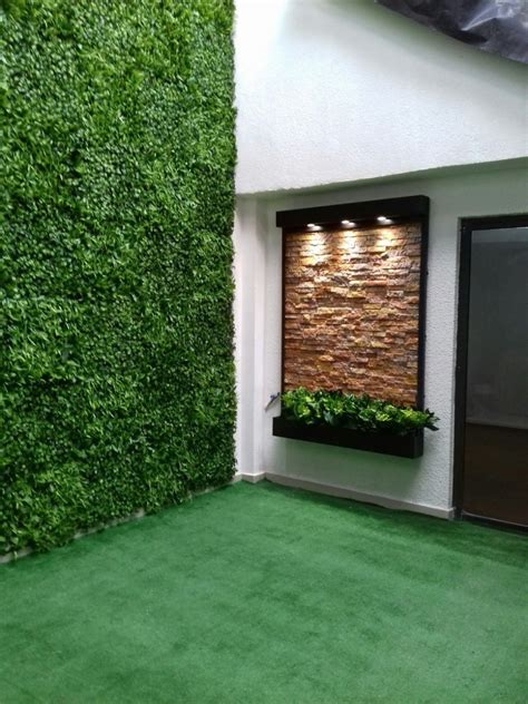 Muro Verde Artificial Follaje Decoración Pared 60 X 40 Cm   $ 145.00 en ...