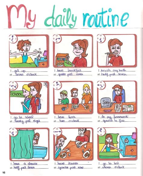 My daily routine! – Loving English!