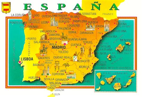 My Favorite Views: Spain   Map with Canary Islands