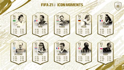 My FIFA 21 Icon Wishlist  Moments  : FIFA