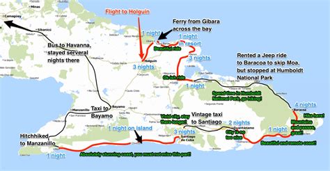 My route across Cuba | Cyclepeter