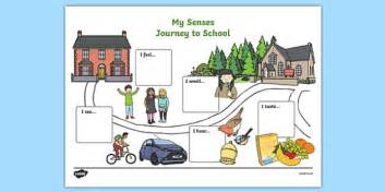 My Senses Journey to School Map