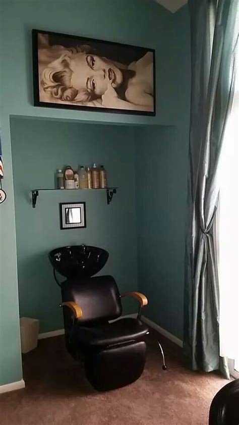 My Shampoo corner in my at home Salon | Home hair salons ...