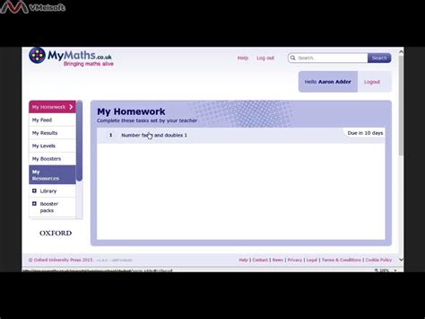 MyMaths Homework Log on and Checkout   YouTube
