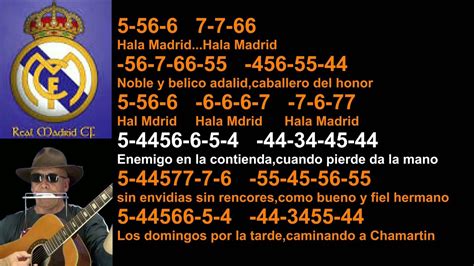 nº193 Himno C F Real Madrid tablatura armonica diat.Eb ...