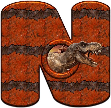 N Jurassic Park 5  Alfabeto Decorativo  | Imprimibles de dinosaurios ...