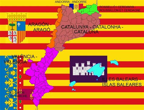 NACIONALISMOS, LENGUAS Y MAPAS DE IBERIA: Països Catalans
