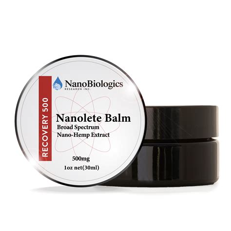 Nano CBD Broad Spectrum Nanolete Recovery Balm 500mg ...