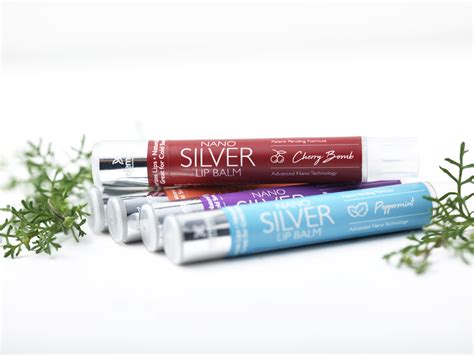 Nano Silver Lip Balms Cherry Bomb 2 Pack Elementa Silver