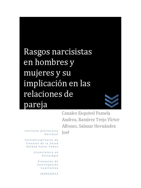 Narcisismo Parejas | PDF | Narcisismo | Toma de decisiones