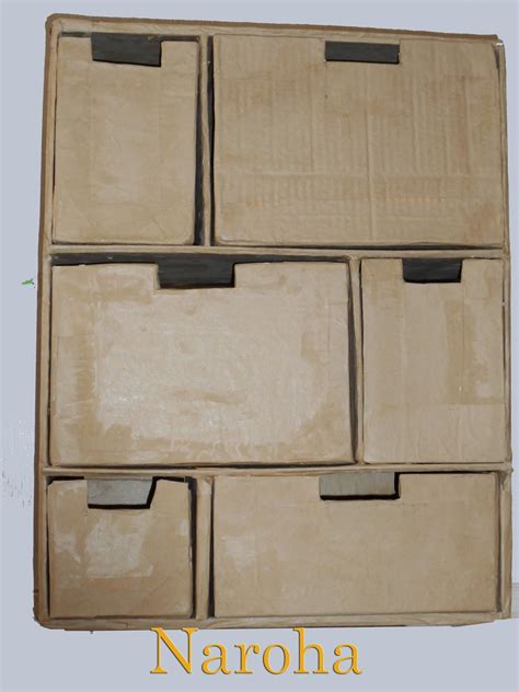 NAROHA: Cómo hacer un mueble de cartón con cajones