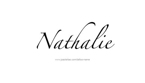Nathalie Name Tattoo Designs