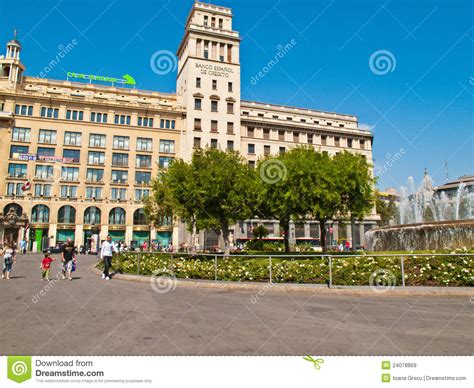 National Bank Of Spain In Barcelona Editorial Stock Image ...