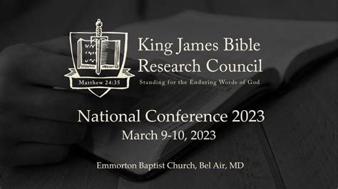 National Conference 2023 – King James Bible Research Council