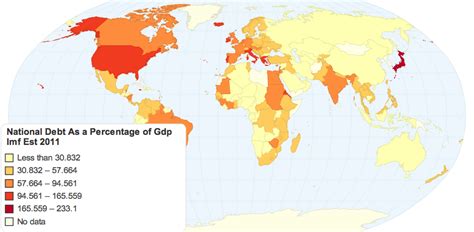 National Debt As a Percentage of Gdp Imf Est 2011