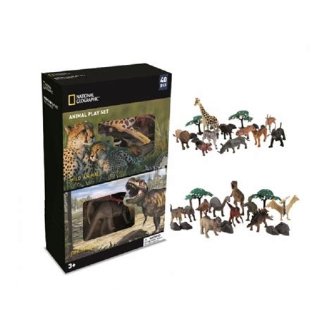 NATIONAL GEOGRAPHIC ANIMALES Y DINOSAURIOS 40 PZS