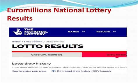 National Lottery Results 2020_Friday Euromillions National Lottery Draw ...
