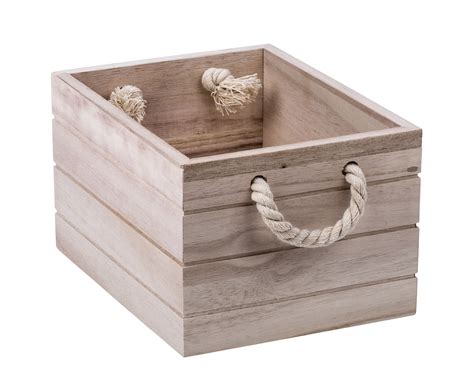 Natural Wooden Crate Small from Storage Box