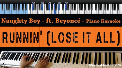 Naughty Boy ft. Beyonce   Running   LOWER Key Chords ...