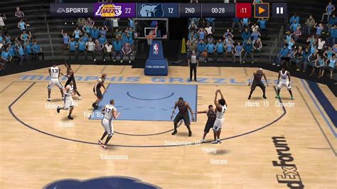NBA Live Mobile   LA Lakers vs Memphis Grizzlies   Video 7   YouTube