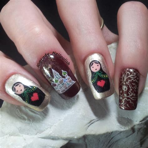 NC 03 , Cheeky Jumbo 3 Matryoshka Doll Manicure nail art by Lady ...