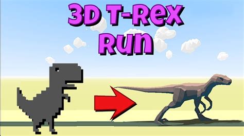 Needlessly 3D Chrome Dinosaur Game  JavaScript/Three.js