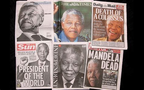 Nelson Mandela death: the world’s front pages   Telegraph