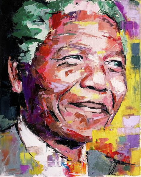 Nelson Mandela Painting by Richard Day