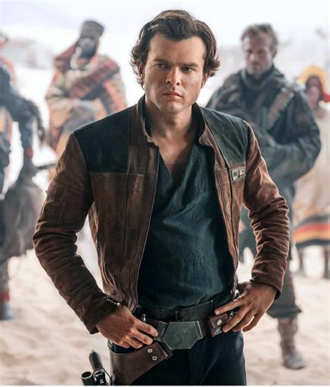 New Brown Suede A Star Wars Story Young Han Solo Jacket ...