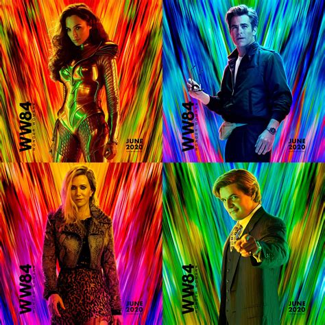 New character posters for Wonder Woman 1984 : movies