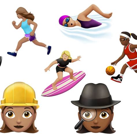 New Emoji Show Women Working and Playing Sports