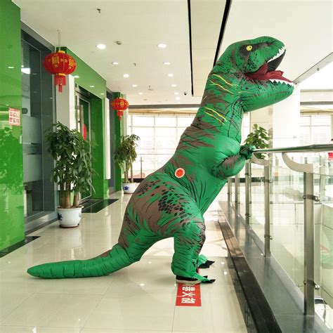 NEW Inflatable T Rex Dinosaur Costume Adult Kids Fancy