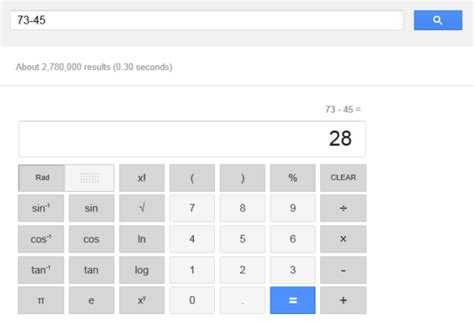 New Interface for Google Calculator